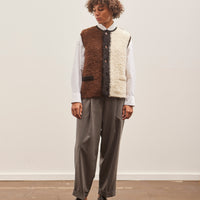 Cordera Wool & Mohair Waistcoat, Colorblock