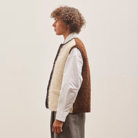 Cordera Wool & Mohair Waistcoat, Colorblock