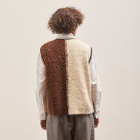 Cordera Wool & Mohair Waistcoat, Colorblock