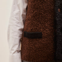 Cordera Wool & Mohair Waistcoat, Colorblock