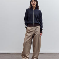 Merino Wool Sporty Cardigan, Navy