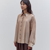 Oversized Shirt, Beige