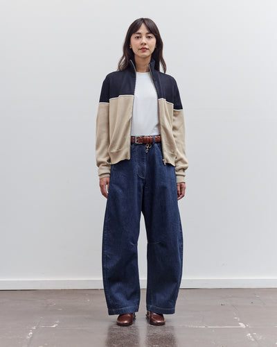Curved Baggy Jean, Woven Denim