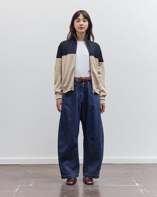 Curved Baggy Jean, Woven Denim