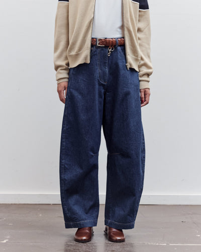 Curved Baggy Jean, Woven Denim