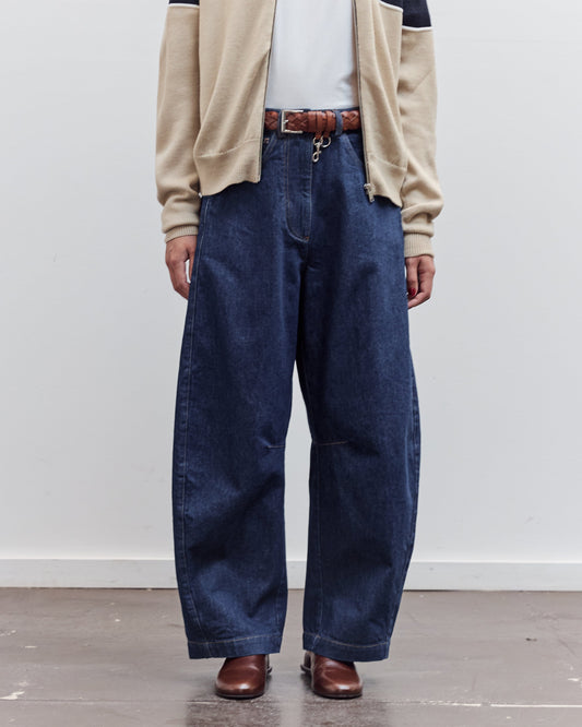 Curved Baggy Jean, Woven Denim