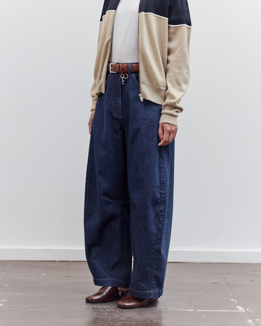 Curved Baggy Jean, Woven Denim