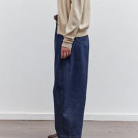 Curved Baggy Jean, Woven Denim