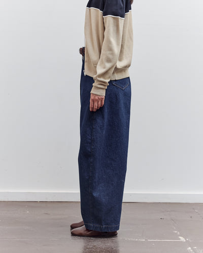 Curved Baggy Jean, Woven Denim