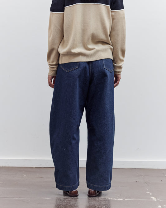 Curved Baggy Jean, Woven Denim