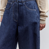 Curved Baggy Jean, Woven Denim