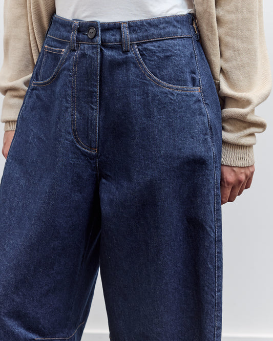 Curved Baggy Jean, Woven Denim