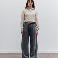 Washed Straight Leg Denim, Grey