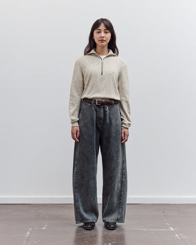 Washed Straight Leg Denim, Grey
