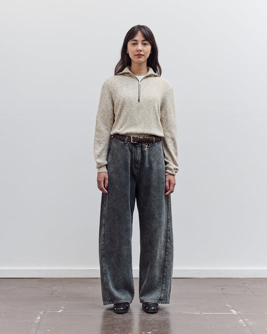Washed Straight Leg Denim, Grey