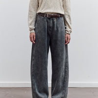 Washed Straight Leg Denim, Grey