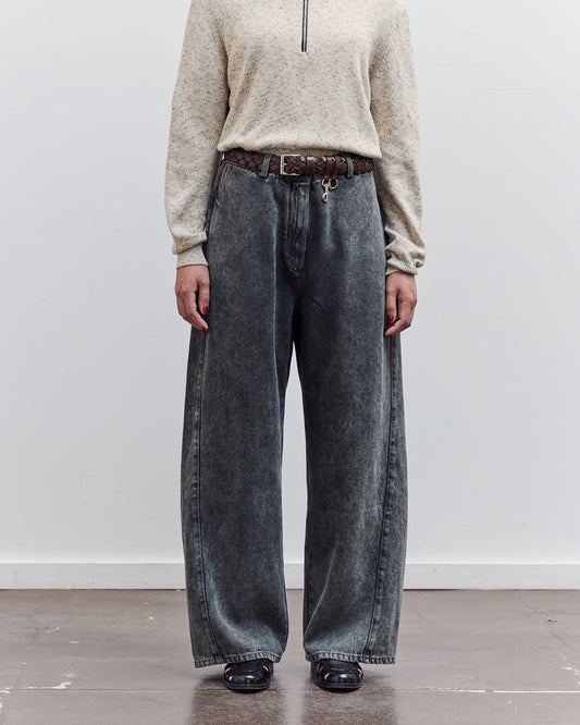 Washed Straight Leg Denim, Grey