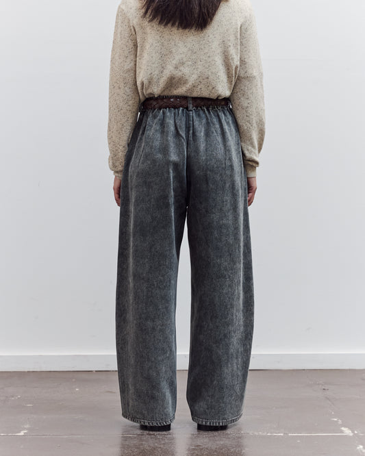 Washed Straight Leg Denim, Grey