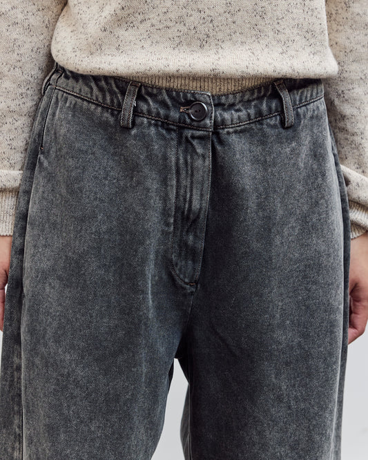Washed Straight Leg Denim, Grey