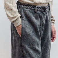 Washed Straight Leg Denim, Grey