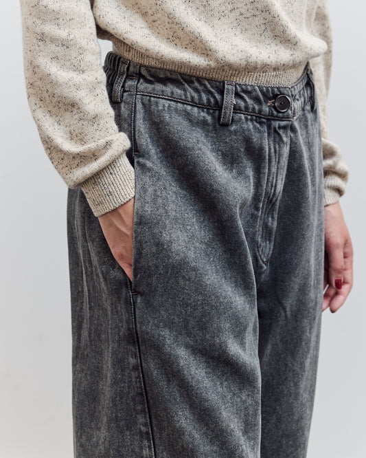 Washed Straight Leg Denim, Grey
