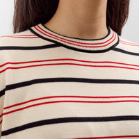 Cordera Organic Cotton Striped T-Shirt, Sierra