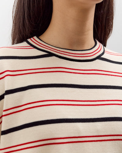 Cordera Organic Cotton Striped T-Shirt, Sierra