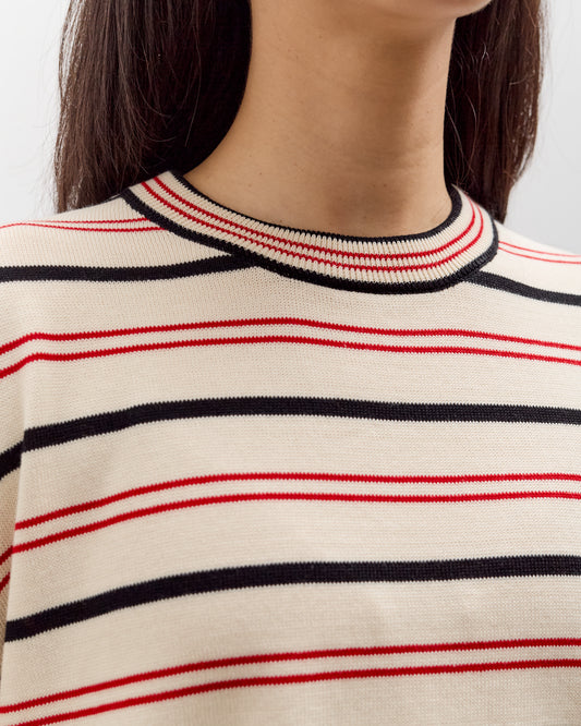 Cordera Organic Cotton Striped T-Shirt, Sierra