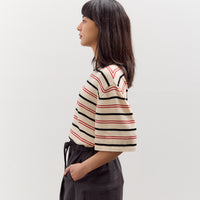 Cordera Organic Cotton Striped T-Shirt, Sierra