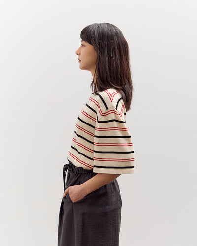 Cordera Organic Cotton Striped T-Shirt, Sierra
