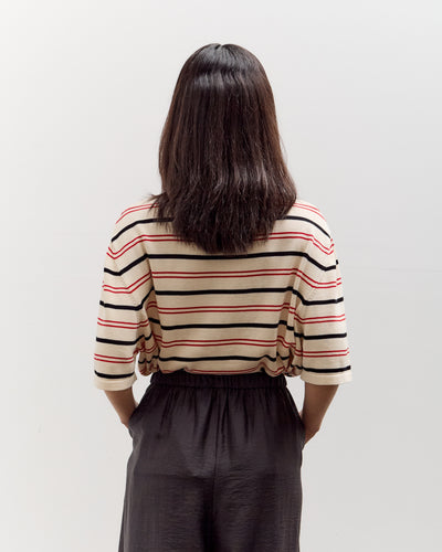 Cordera Organic Cotton Striped T-Shirt, Sierra