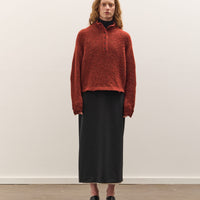 Cordera Baby Alpaca Polo Sweater, Terra Cotta