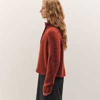 Cordera Baby Alpaca Polo Sweater, Terra Cotta