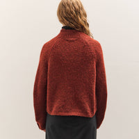 Cordera Baby Alpaca Polo Sweater, Terra Cotta