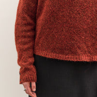 Cordera Baby Alpaca Polo Sweater, Terra Cotta
