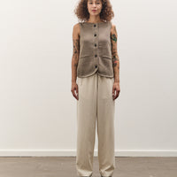 Cordera Boatneck Waistcoat, Taupe