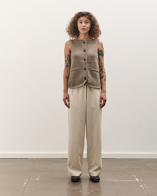 Cordera Boatneck Waistcoat, Taupe