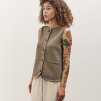 Cordera Boatneck Waistcoat, Taupe