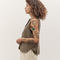 Cordera Boatneck Waistcoat, Taupe