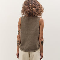 Cordera Boatneck Waistcoat, Taupe
