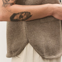 Cordera Boatneck Waistcoat, Taupe