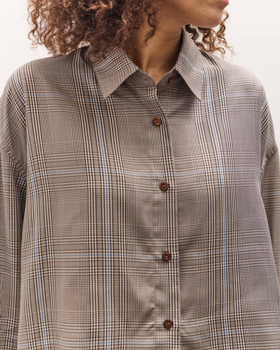 Cordera Checked Shirt, Brown