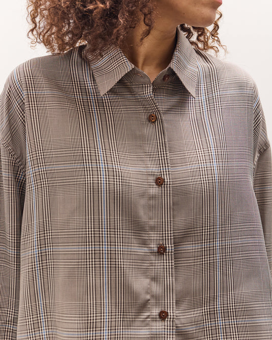 Cordera Checked Shirt, Brown