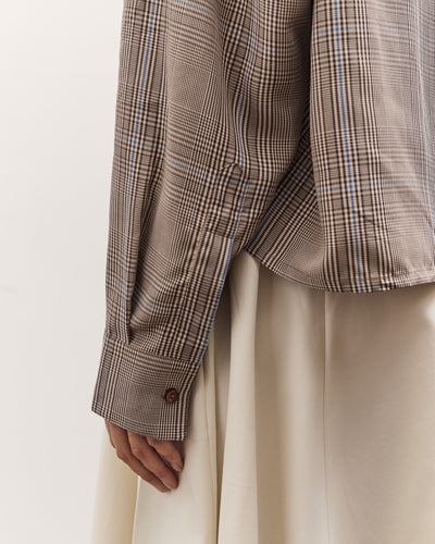 Cordera Checked Shirt, Brown