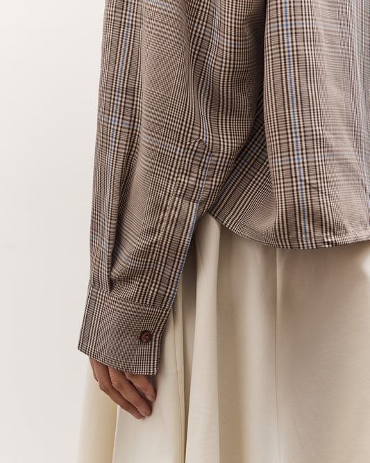 Cordera Checked Shirt, Brown