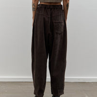 Cordera Corduroy Baggy Pants, Brown