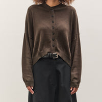 Cordera Cotton & Cashmere Cardigan, Dark Moss