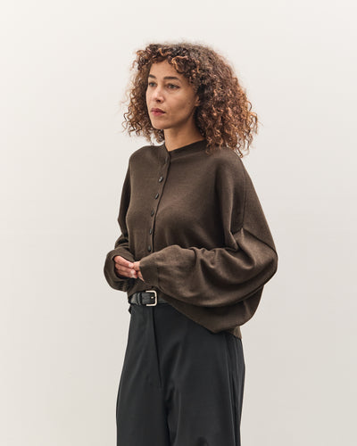 Cordera Cotton & Cashmere Cardigan, Dark Moss