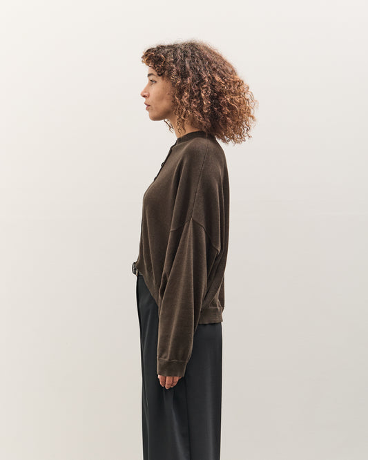 Cordera Cotton & Cashmere Cardigan, Dark Moss