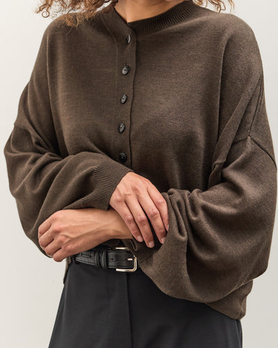 Cordera Cotton & Cashmere Cardigan, Dark Moss